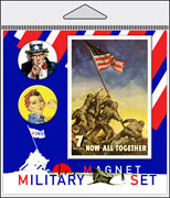 Military Pin and Magnet Packaged Set